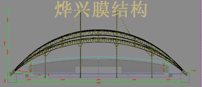 吉安學(xué)?？磁_(tái)膜結(jié)構(gòu)施工 (4)